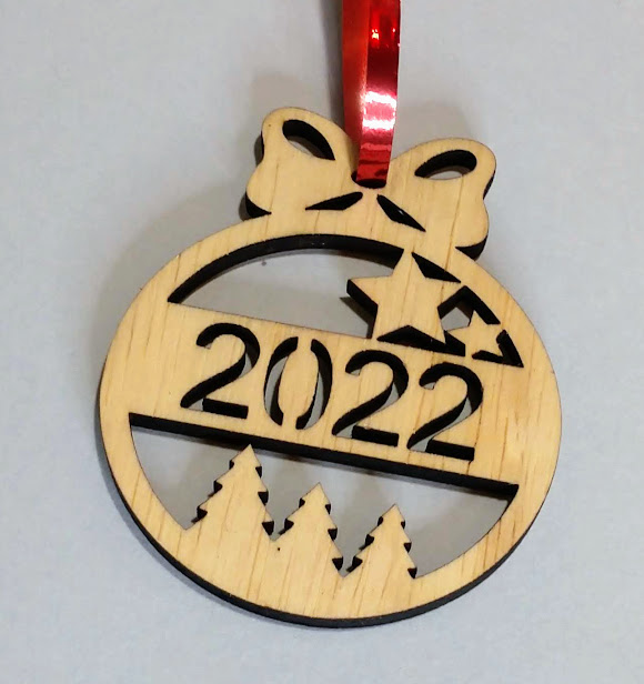 2022 laser cut ornament